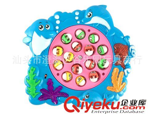 電動(dòng)卡通 兒童釣魚玩具電動(dòng)音樂燈光旋轉(zhuǎn)釣魚盤親子游戲小孩玩具原始圖片2