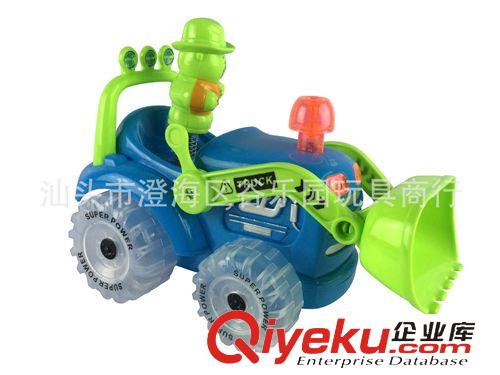 電動(dòng)卡通 電動(dòng)工程農(nóng)夫車車輪燈光農(nóng)夫大鏟車慣性挖掘機(jī)兒童嬰兒玩具原始圖片3