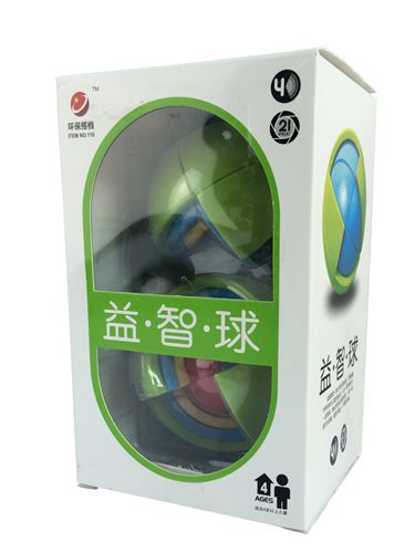 益智玩具 綠豆娃益智球3D智力球迷宮玩具兒童立體拼圖DIY拼裝 益智球原始圖片3