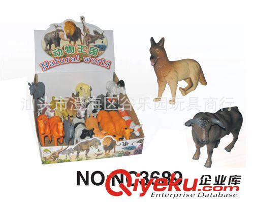 動(dòng)物恐龍 兒童玩具24只寵物狗4款模型仿真動(dòng)物擺件塑膠玩具
