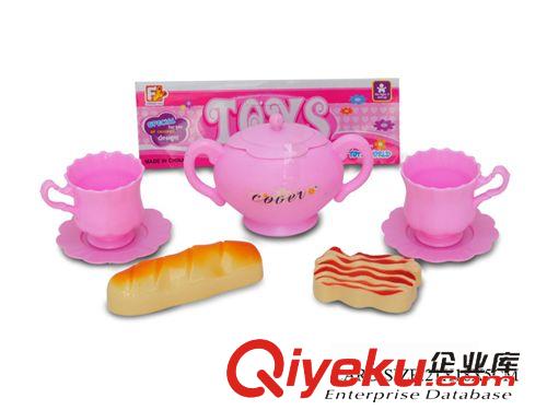 餐廚具玩具 供應(yīng)新款餐廚具 茶具套裝帶食物 兒童過家家玩具 H041520