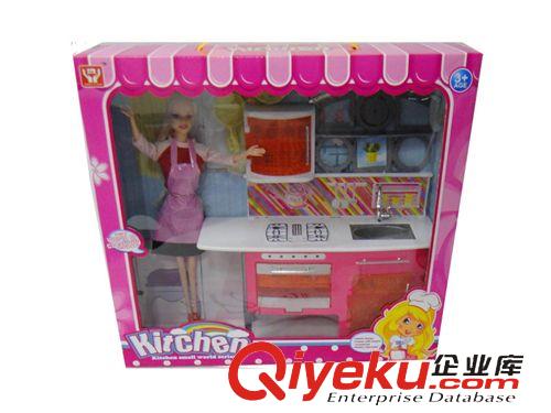家具玩具 熱銷玩具廠家直銷 家具玩具套裝配11.5寸芭比娃娃 女孩過家家玩具
