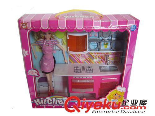 家具玩具 熱銷玩具廠家直銷 家具玩具套裝配11.5寸芭比娃娃 女孩過家家玩具