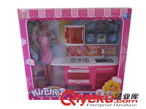 家具玩具 熱銷玩具廠家直銷 家具玩具套裝配11.5寸芭比娃娃 女孩過家家玩具