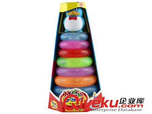 其他嬰幼兒教具 供應彩虹套圈 音樂閃光疊疊樂彩虹套圈 益智早教玩具H020805