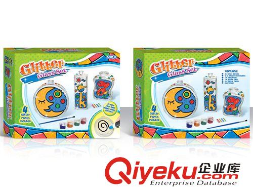 彩繪玩具 【熱銷(xiāo)彩繪玩具】?jī)和嬷峭盔f彩繪玻璃瓶【彩盒包裝】