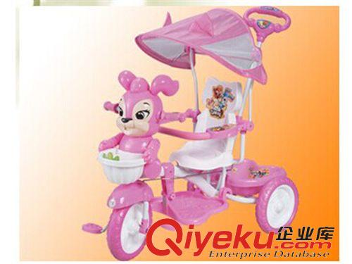 兒童三輪車 【熱銷三輪車】兒童三輪車【粉紅.藍(lán)色/帶音樂燈光.護(hù)手可打開】