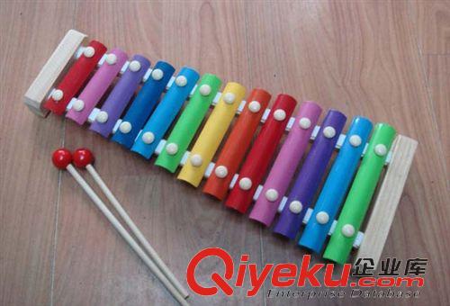 音樂(lè)玩具/兒童樂(lè)器 供應(yīng)兒童樂(lè)器手敲琴 木制十三音大號(hào)敲琴早教益智音樂(lè)玩具H014664