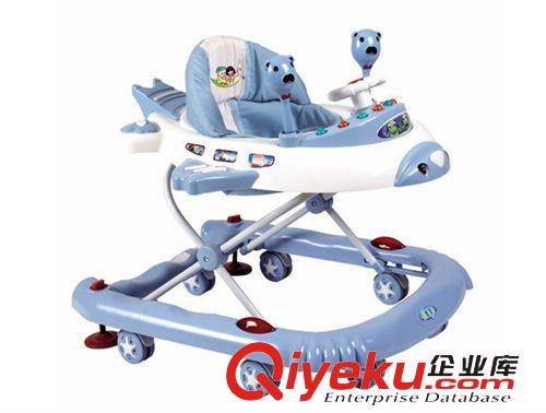 玩具學(xué)步車(chē) 供應(yīng)嬰兒學(xué)步車(chē) 藍(lán)色卡通燈光音樂(lè)學(xué)步車(chē)帶腳墊布H032323