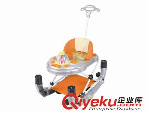 玩具學步車 供應嬰兒學步車 銀灰色旋轉燈光音樂學步車帶推手\腳墊布H032329