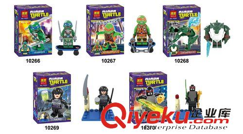 2014年12月份新品 博樂新款拼裝積木玩具 忍者神龜系列公仔 10271-10275