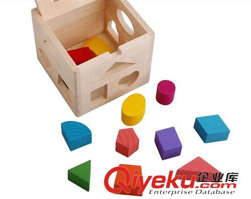 積木/拆裝/串珠/拼圖/配對玩具 叮當(dāng)木兒童益智玩具 13孔圖形智力盒 圖形認(rèn)知大腦協(xié)調(diào)能力原始圖片2
