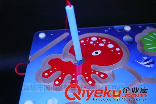 解鎖/迷宮/魔方 兒童早教益智玩具寶寶握筆引導  磁力運筆迷宮 海洋生物原始圖片3
