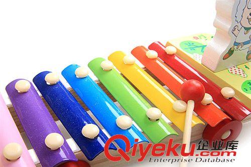早教/音樂/智能玩具 兒童敲擊音樂玩具 美羊羊喜洋洋 手敲琴木質 拖車益智玩具原始圖片3