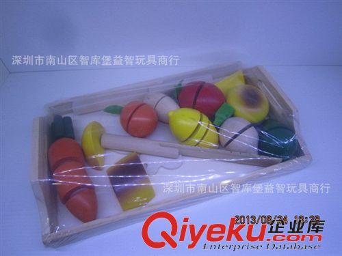 彩泥/過家家玩具 木制水果切切樂切蔬菜嬰幼兒童益智早教玩具原始圖片3