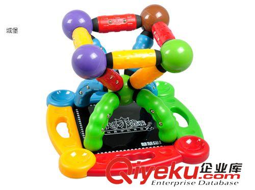 科博 zp科博 小車樂園 磁鐵積木 兒童益智玩具  開發(fā)兒童腦力想象力原始圖片2