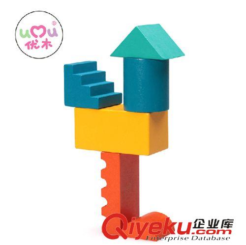 優(yōu)木 zp優(yōu)木 積木 投影玩具 兒童早教益智木質(zhì)大塊趣味積木原始圖片2