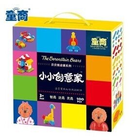 童商 廠價直銷 童商貝貝熊拼插積木  兒童腦部開發(fā)益智玩具 積木玩具原始圖片2