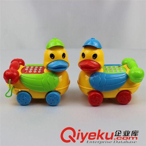 發光玩具 熱賣義烏兒童早教玩具 益智/ 發光/音樂鴨子電話機/座機地攤貨源原始圖片2