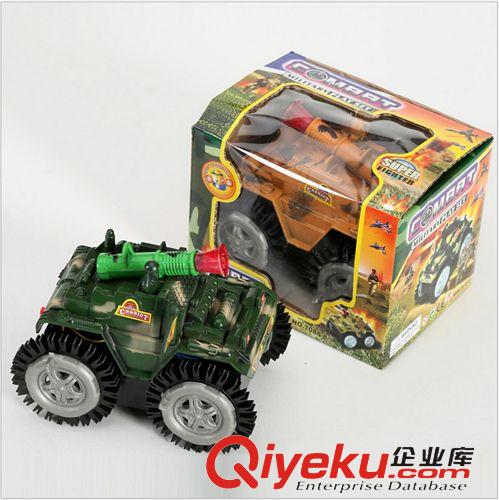 模型玩具 電動(dòng)閃光特技翻斗坦克玩具 軍事模型玩具原始圖片2