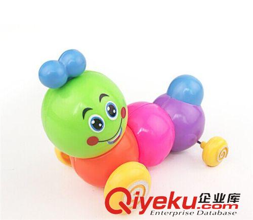上鏈發條玩具 【頭頂帶花】七彩伸縮上鏈發條毛毛蟲兒童玩具 淘寶熱銷批發原始圖片2