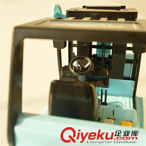 文藝 文藝 大號(hào)工程車(chē) 藍(lán)色叉車(chē) 會(huì)講故事聲光燈光 耐撞耐摔玩具W370B原始圖片2