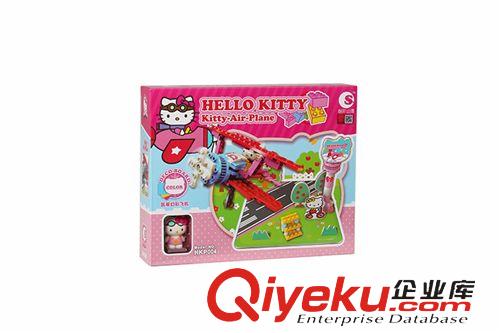 潮昇 潮昇HELLO KITTY 蘋果摩天輪 帶音樂盒可旋轉拼插積木 HKM003