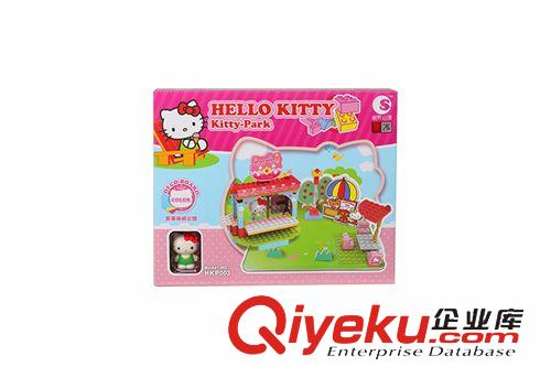 潮昇 潮昇動漫HELLO KITTY 陽光海灘 樂高式帶場景拼插積木 HKP001
