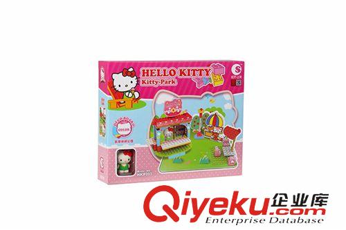 潮昇 潮昇動漫HELLO KITTY 休閑公園 樂高式帶場景拼插積木 HKP003原始圖片2