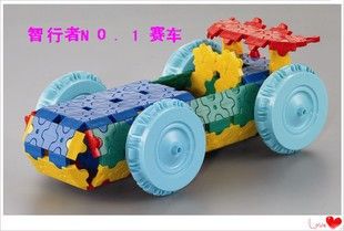 智行者神奇積木 zp智行者神奇積木 配件 大輪軸套裝  拼插玩具積木輪子配件原始圖片2