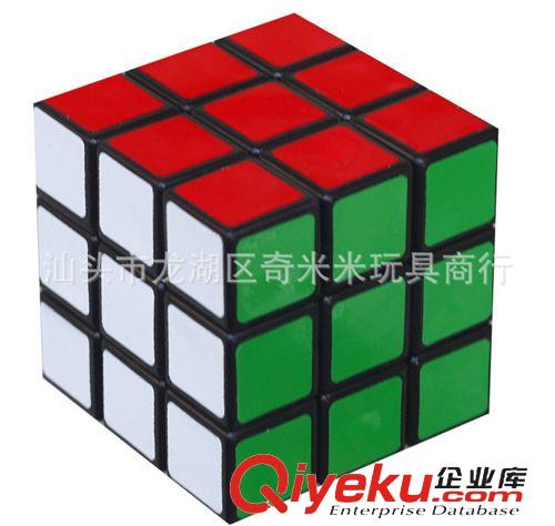 熱銷(xiāo)產(chǎn)品 【藍(lán)藍(lán)3階黑色魔方】標(biāo)準(zhǔn)三階魔方 黑底6色貼紙益智玩具 tj批發(fā)