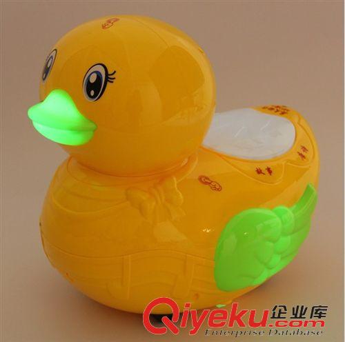 熱銷產品 小Q鴨智能早教機大黃鴨故事機 啟蒙嬰兒手拍音樂鼓帶觸摸 大tj原始圖片2