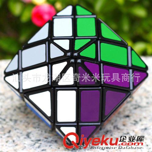 藍(lán)藍(lán)zp魔方 【藍(lán)藍(lán)八面陀螺魔方黑色】異形四階魔方 益智玩具批發(fā)tj原始圖片3