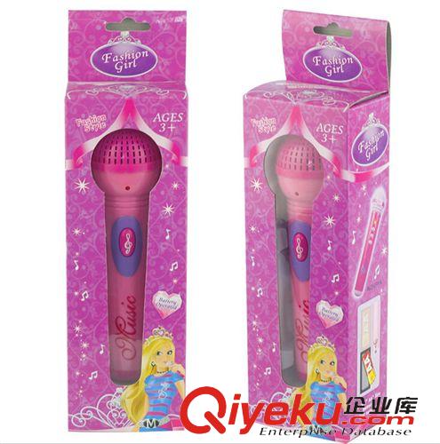 兒童樂器類 批發(fā)tj 爆款女孩粉色話筒玩具 盒裝麥克風玩具 一件代發(fā)1058A原始圖片2