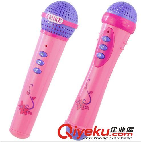 兒童樂器類 兒童過家家玩具 批發(fā)tj 粉色女孩話筒玩具麥克風(fēng)玩具 一件代發(fā)原始圖片3