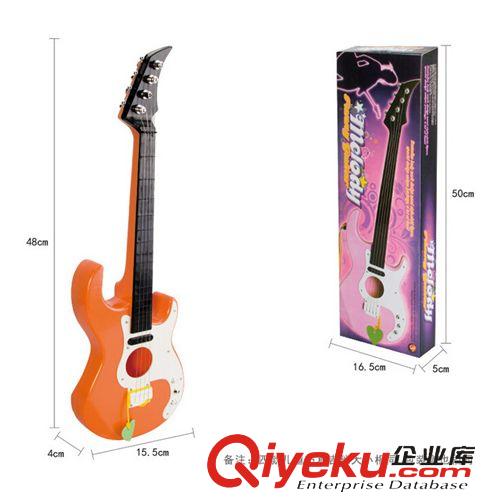 兒童樂(lè)器類(lèi) 兒童小吉他可彈奏樂(lè)器玩具小孩仿真小吉他送彈奏撥片背帶3705B原始圖片3