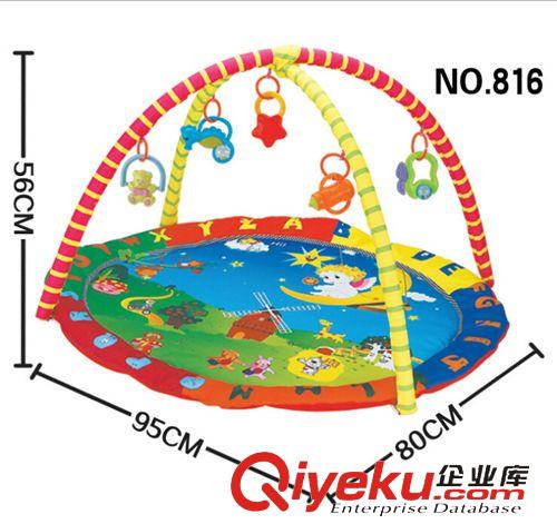 嬰兒玩具 嬰兒玩具 寶寶爬行墊 嬰兒健身毯 游戲毯 玩具墊 送5個(gè)搖鈴816原始圖片2