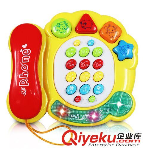 新品上市 仙邦寶貝 1-3歲嬰幼兒寶寶音樂燈光智能早教啟蒙多功能電話機(jī)原始圖片3