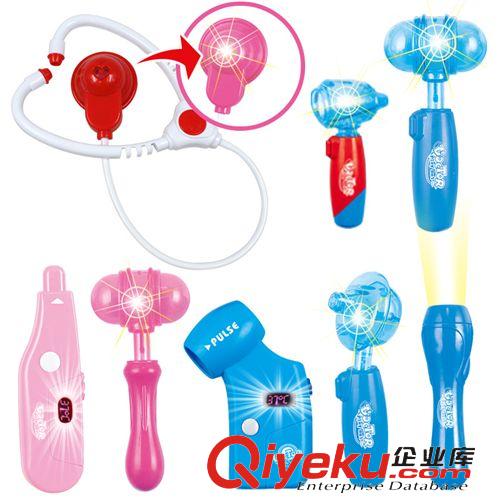 過家家系列 兒童早教益智玩具 寶寶過家家醫(yī)生玩具 仿真醫(yī)具角色扮演帶燈光原始圖片2
