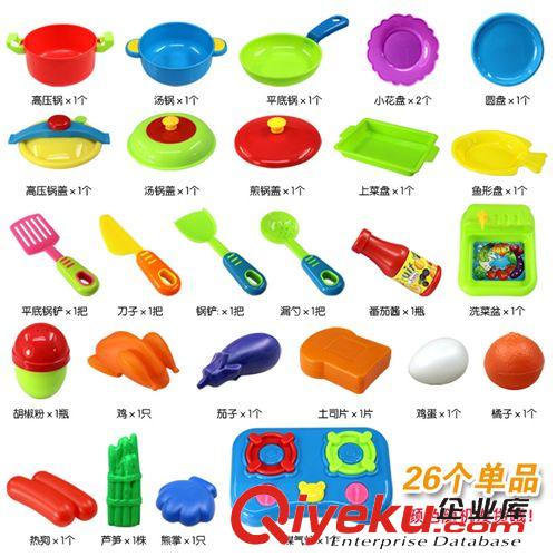 過家家系列 兒童玩具女孩 益智廚房玩具 做飯廚具餐具套裝過家家玩具 切切樂原始圖片3