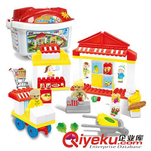 積木系列 積木塑料拼插兒童玩具 寶寶益智大顆粒拼裝智力玩具2-3-7歲以下上原始圖片2