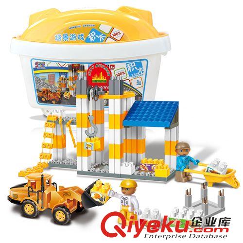 積木系列 積木塑料拼插兒童玩具 寶寶益智大顆粒拼裝智力玩具2-3-7歲以下上原始圖片3