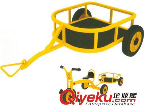 童車(chē)系列 批發(fā) GYM PLAY金屬幼兒三輪拖車(chē)（不包括三輪車(chē)）CJ8010原始圖片2