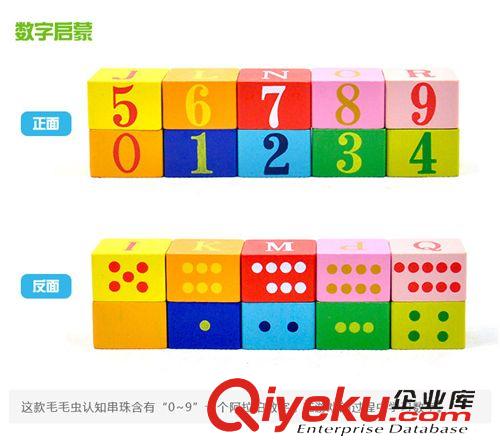 陶陶木 兒童益智玩具 木質(zhì)毛毛蟲認(rèn)知串珠 早教穿線玩具 TTM-8066原始圖片3