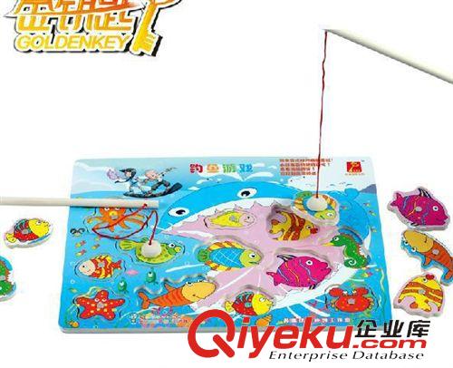 丹妮玩具 金鑰匙兒童智力釣魚游戲益智玩具木制拼板 早教玩具批發(fā)原始圖片2