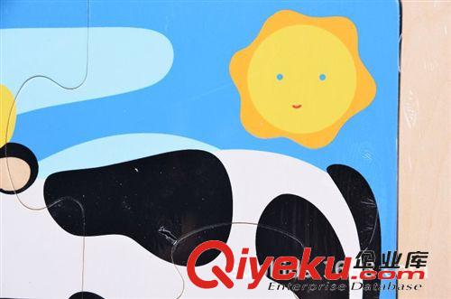 虧本清倉產(chǎn)品 年終大促 奧光zp木質(zhì)奶牛小拼圖 OG53021原始圖片3