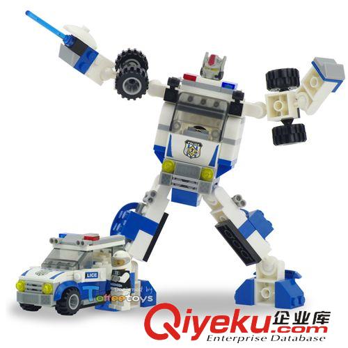 6歲以上 杰星萬格邦寶式城市施工工程隊 兒童益智組裝拼插積木玩具全套7款
