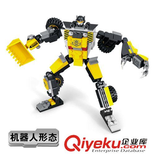 星鉆積木 星鉆積木 積變戰(zhàn)士系列 81517-81521 三種造型變換 兒童益智拼裝原始圖片2