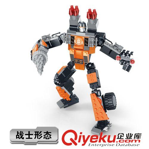 星鉆積木 星鉆積木 積變戰(zhàn)士系列 81517-81521 三種造型變換 兒童益智拼裝原始圖片3