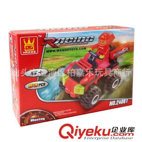 2014年三月新產品 萬格zp 樂博士 益智拼裝積木玩具 賽車系列 紅色小賽車24081
